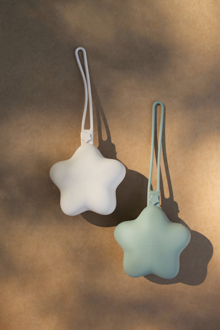 Sage/Shifting Sand Silicone Pacifier Case (2 Pack)