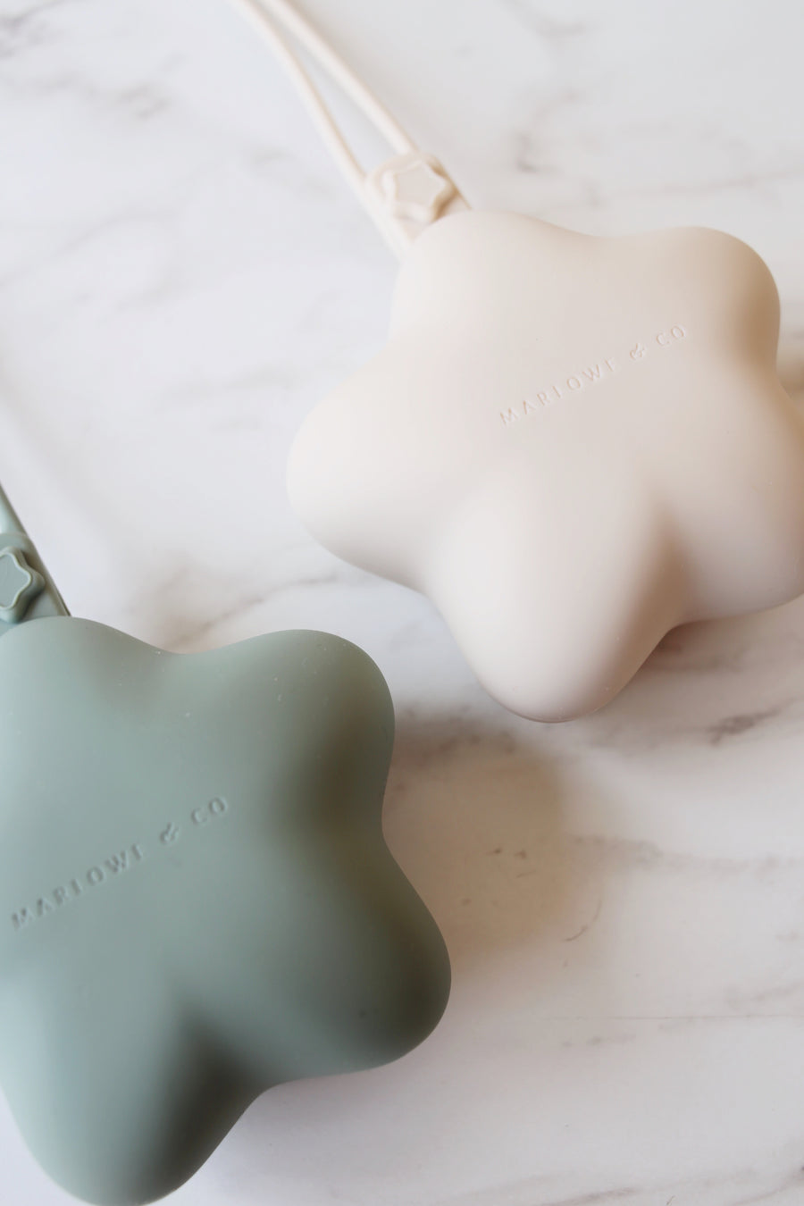 Sage/Shifting Sand Silicone Pacifier Case (2 Pack)