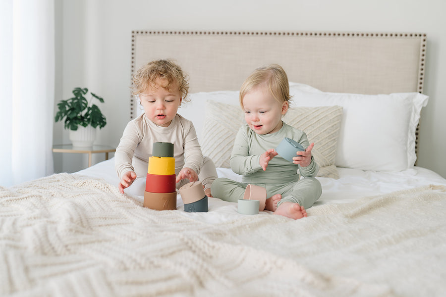 Retro Stacking Cups