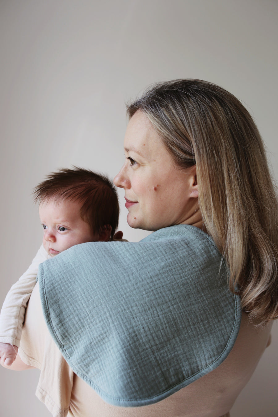 Natural Sand/Sage Burp Cloths