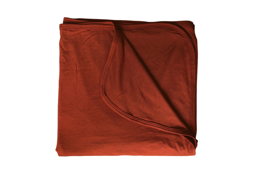 Rust Bamboo Swaddle Blanket