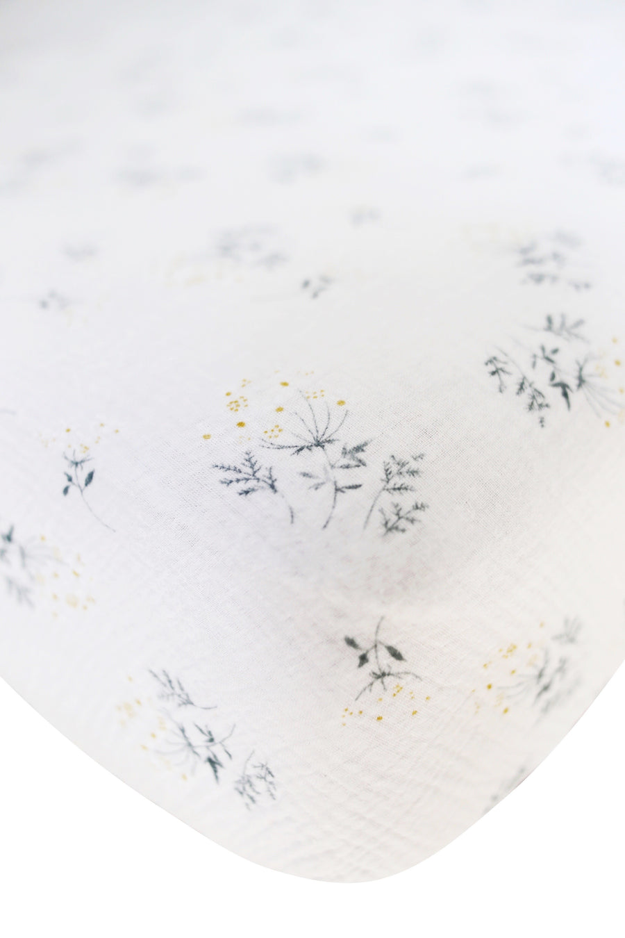 Wild Jasmine Cotton Muslin Crib Sheet