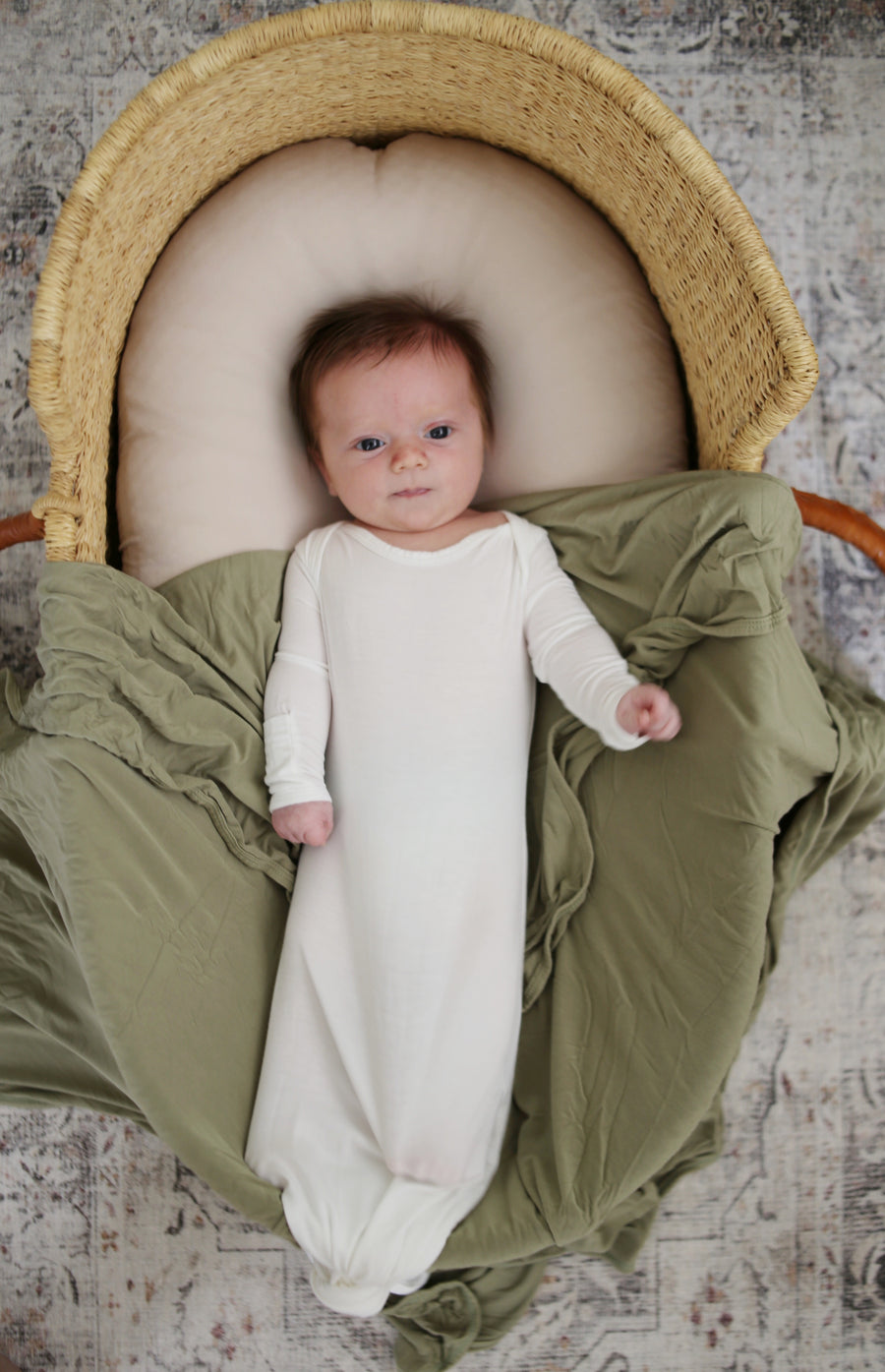 Dried Thyme Bamboo Swaddle Blanket