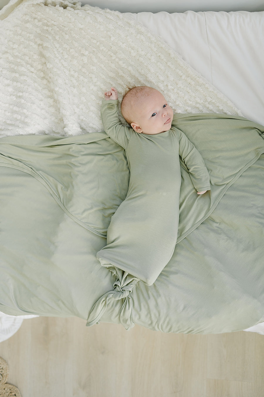 Dried Thyme Bamboo Swaddle Blanket